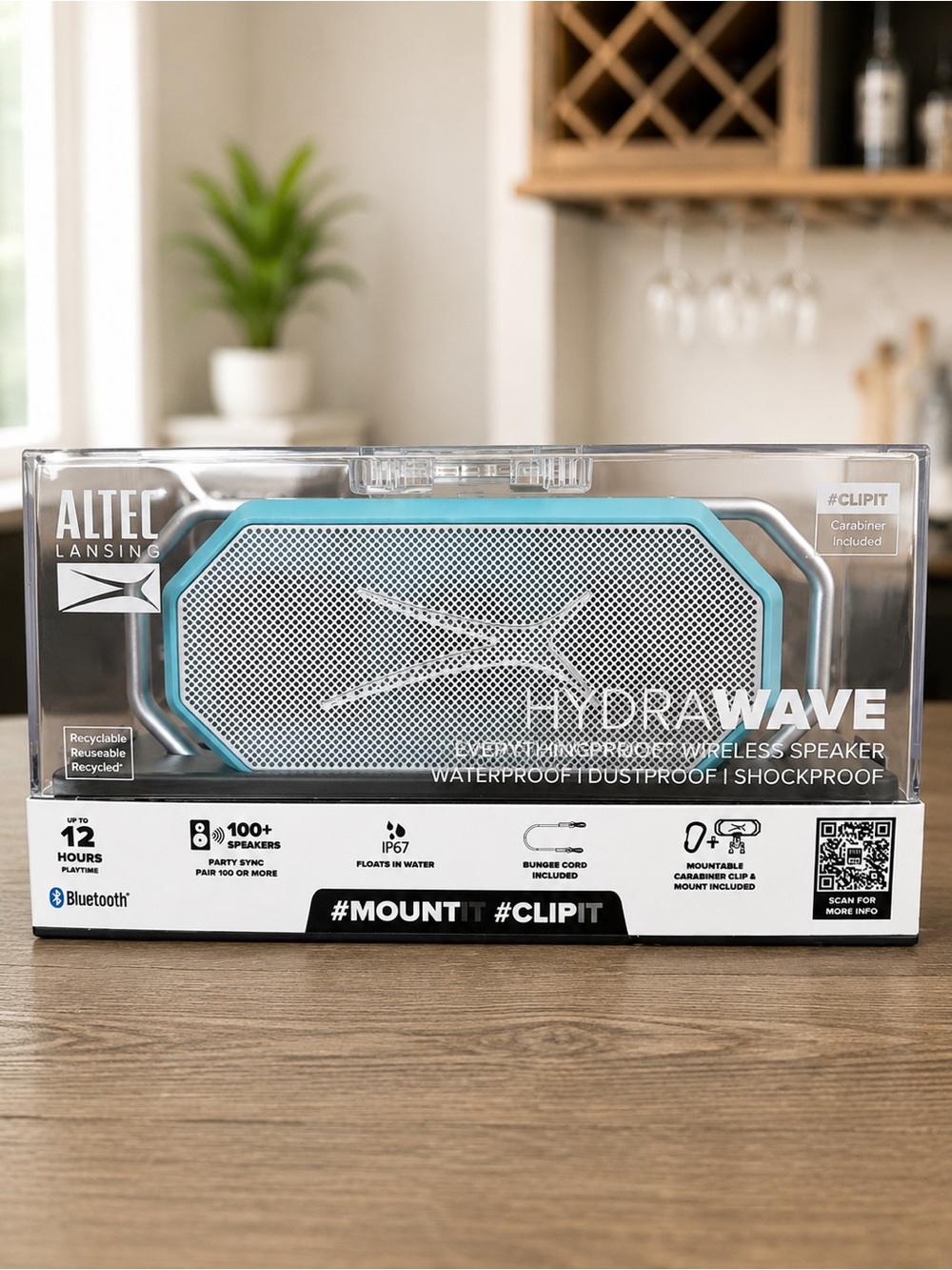 Altec Lansing HydraWave Bluetooth Speaker Aqua Waterproof IP67